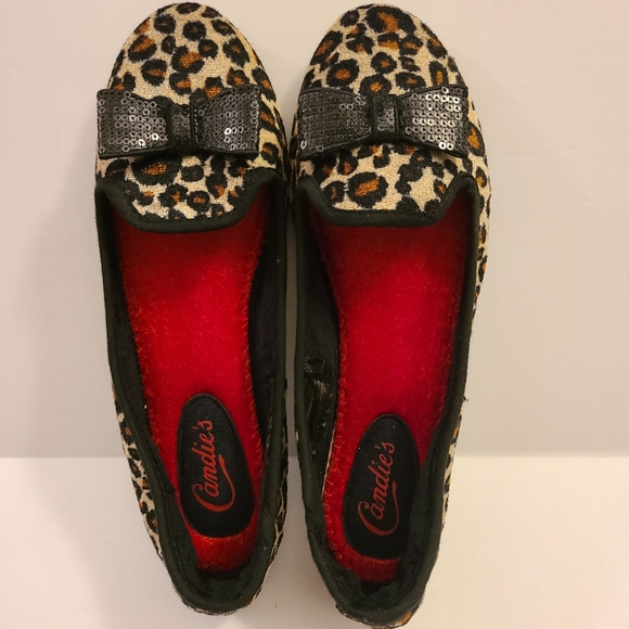 Candies Leopard Print Slipper Flats  Woman's M (7-8) - Picture 4 of 4